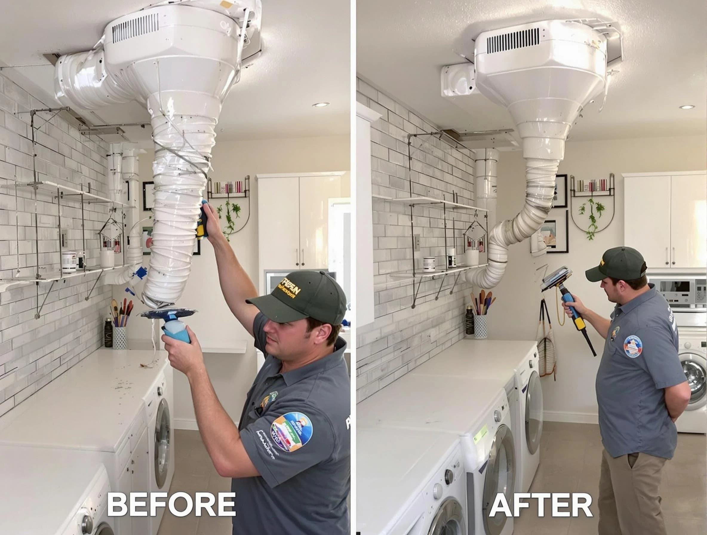 Professional dryer exhaust vent cleaning by Los Ranchos de Albuquerque Dryer Vent Cleaning in Los Ranchos de Albuquerque