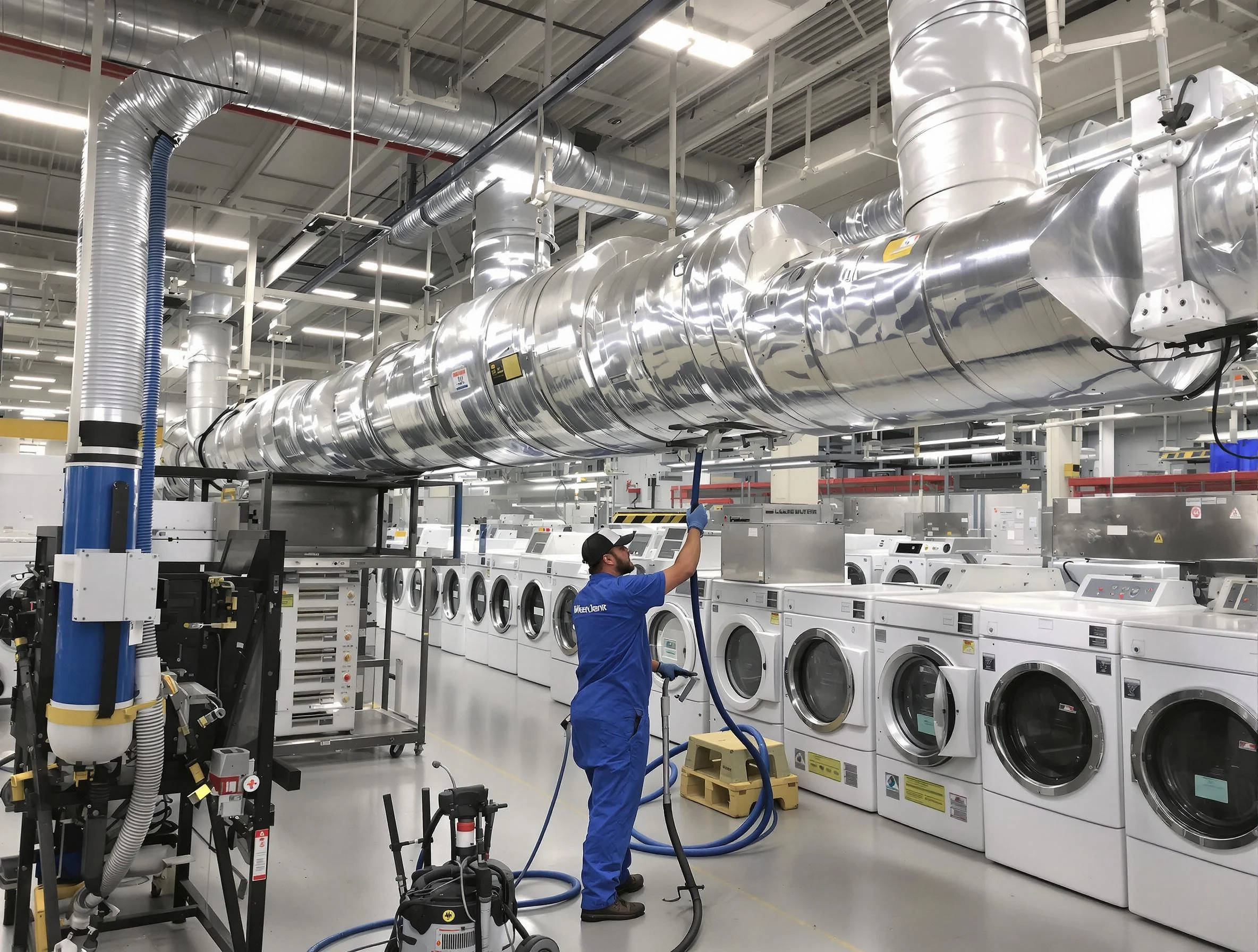 Los Ranchos de Albuquerque Dryer Vent Cleaning team performing heavy-duty industrial dryer vent cleaning in Los Ranchos de Albuquerque